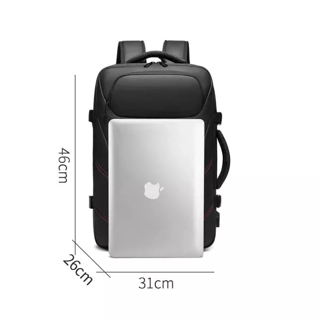 Bolsa de Viagem Masculina Casual à Prova d'Água com Carregamento USB Usedleon