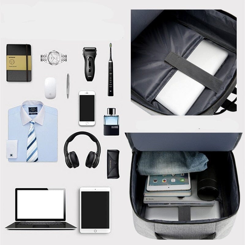 Mochila Executiva Improve - Notebook 15`, Impermeável e Porta USB-usedleon Usedleon