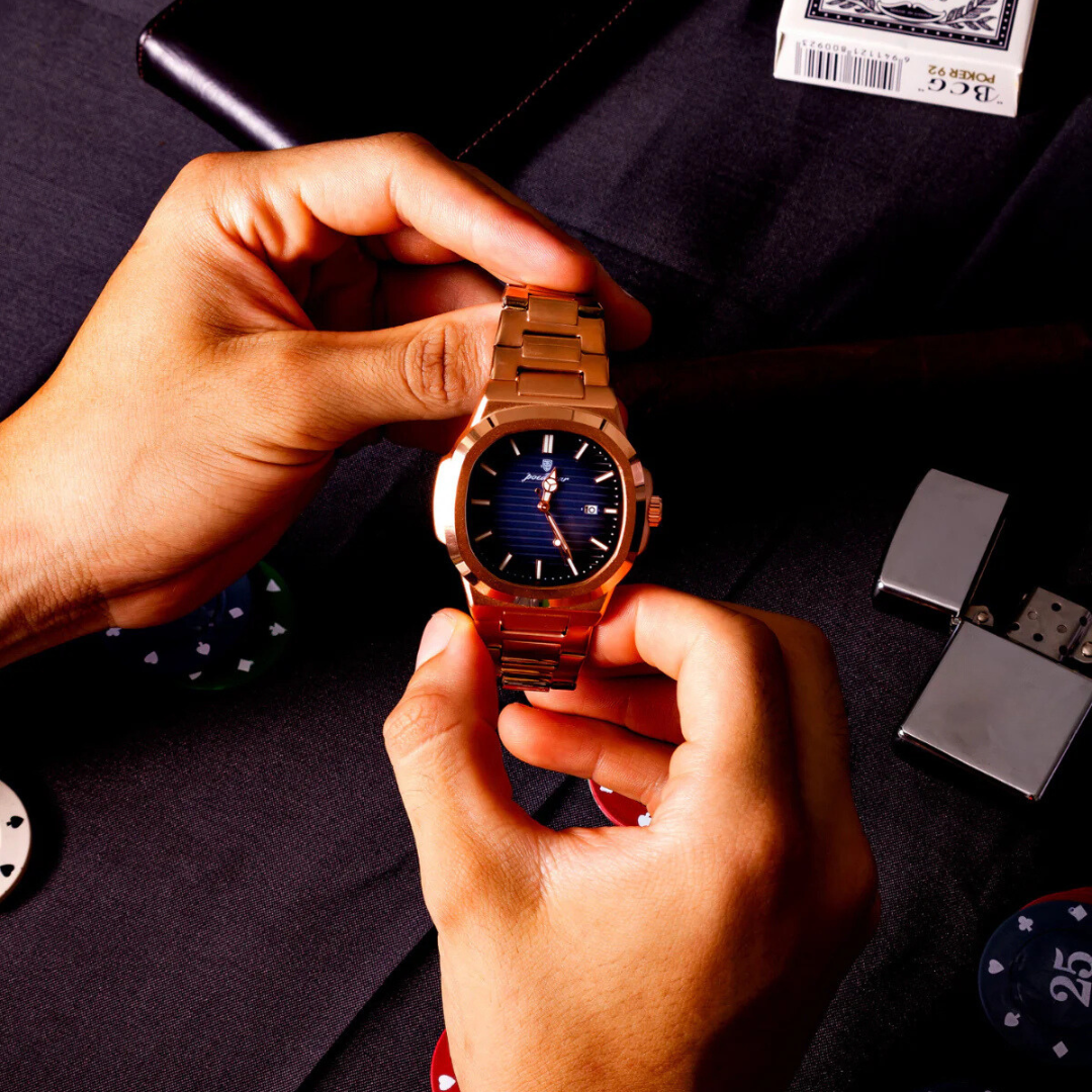 Relógio deluxe Golden-usedleon® Usedleon