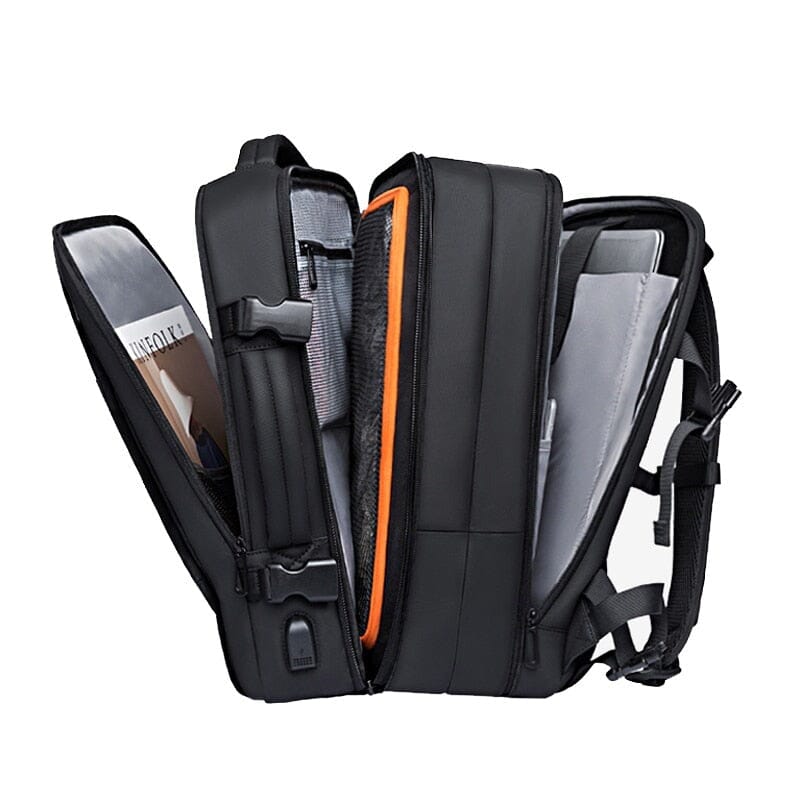 Mochila de Viagem Premiere - Notebook 17`, Expansível, Impermeável e Porta USB-usedleon Usedleon
