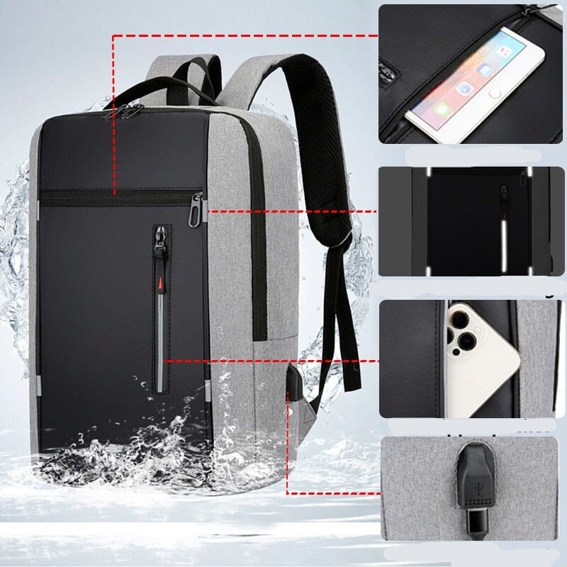 Mochila Executiva Improve - Notebook 15`, Impermeável e Porta USB-usedleon Usedleon