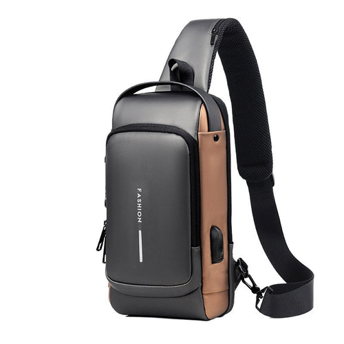 Bolsa de Ombro Antifurto com Carregamento USB Usedleon