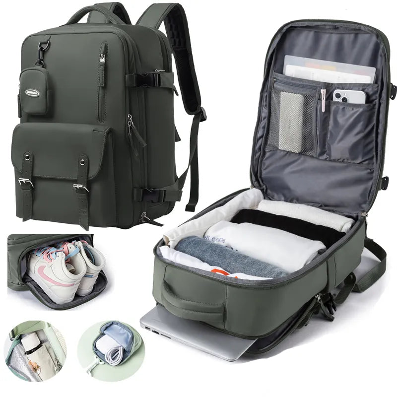 Mochila de Viagem Multicompartimentos Impermeável -usedleon Usedleon