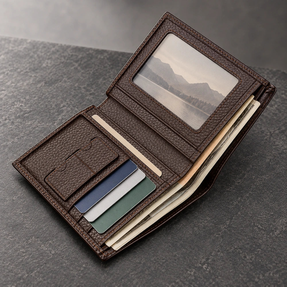 Carteira Masculina Lion Executive com Porta-Cartões Usedleon