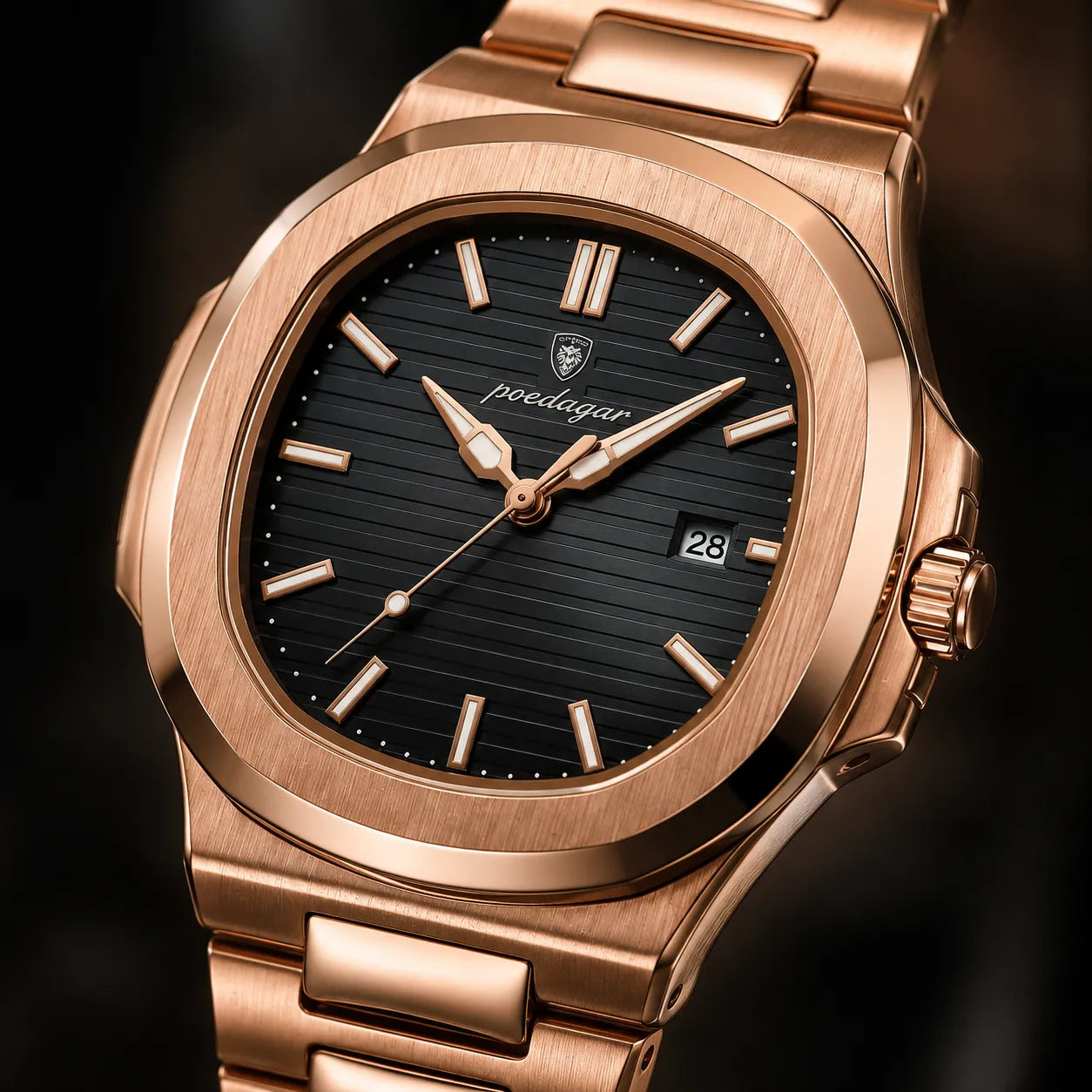 Relógio masculino Golden deluxe Usedleon