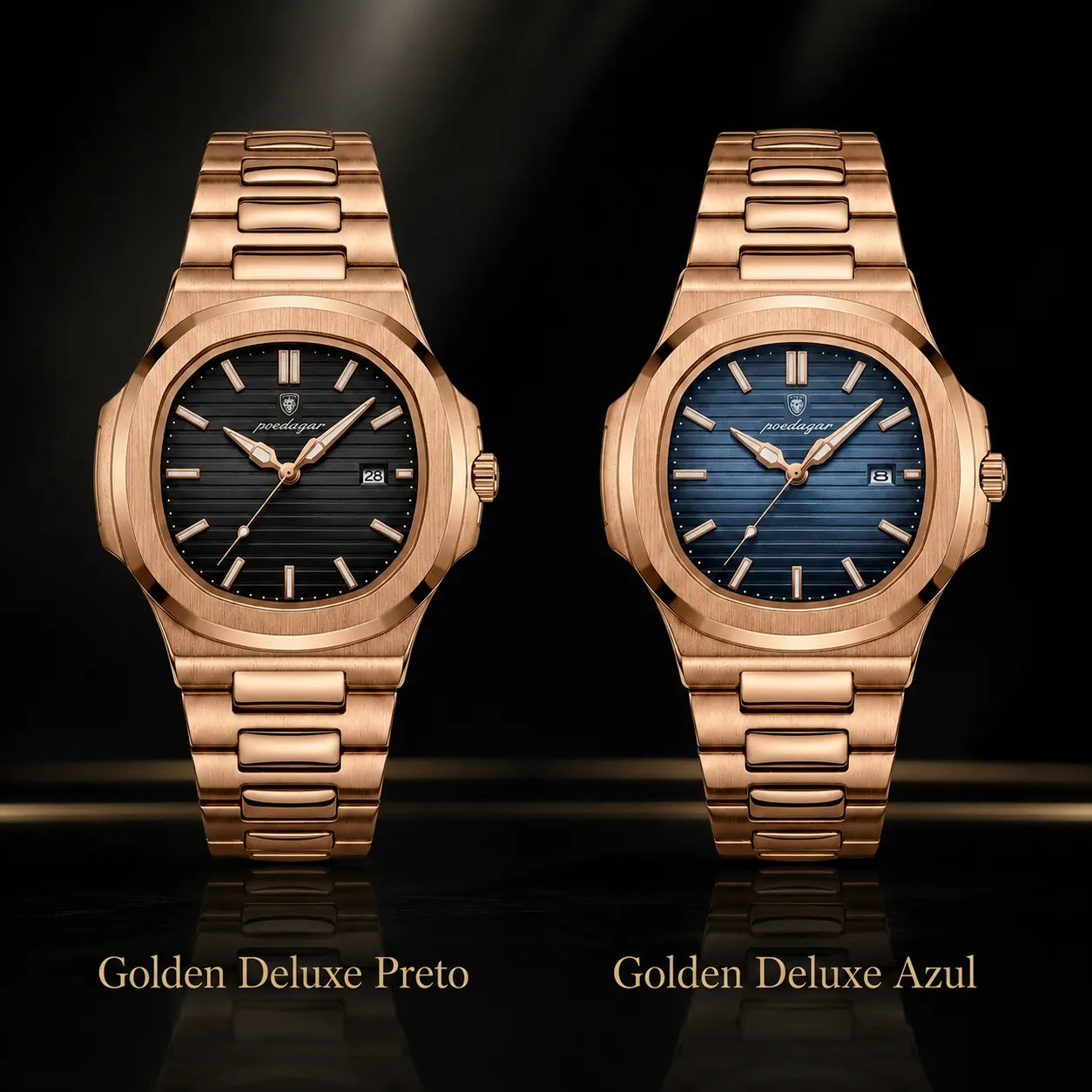 Relógio masculino Golden deluxe Usedleon