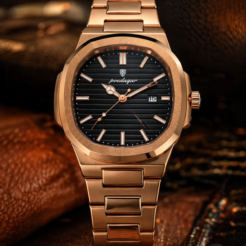 Relógio masculino Golden deluxe Usedleon