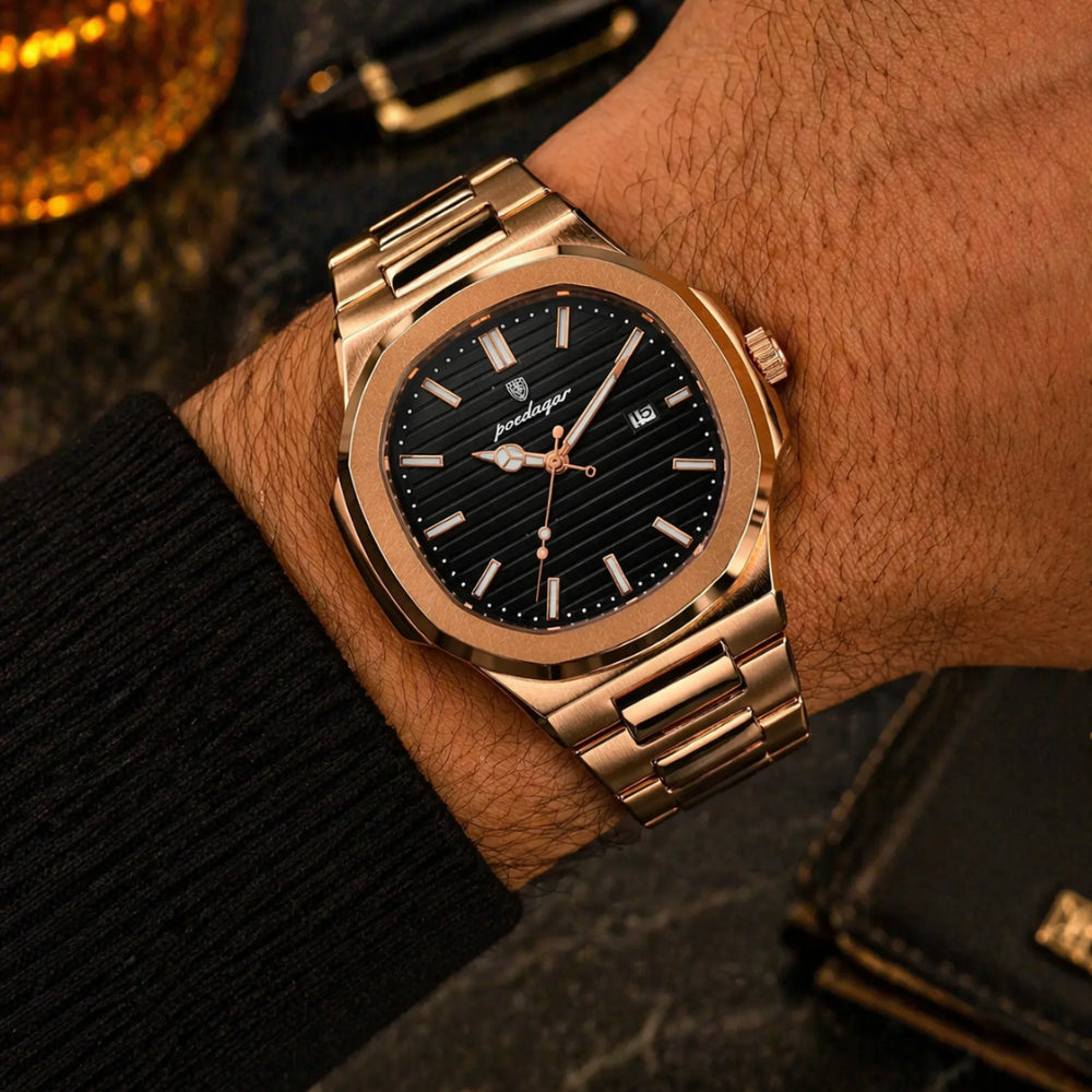 Relógio masculino Golden deluxe Usedleon