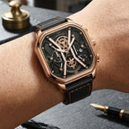 Relógio pulseira de couro Crafter premium Usedleon