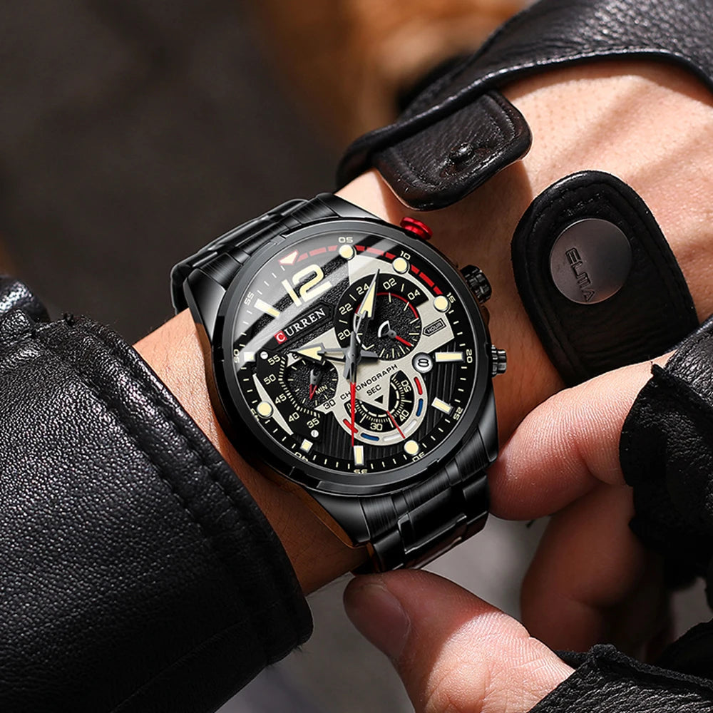 Relógio curren Chronograph- usedleon Usedleon