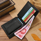Classic Short Genuine Leather Men Wallets Fashion Coin Pocket Card Holder Men Purse Simple Quality Male Wallets Usedleon