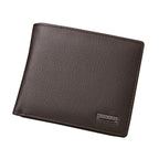 Classic Short Genuine Leather Men Wallets Fashion Coin Pocket Card Holder Men Purse Simple Quality Male Wallets Usedleon