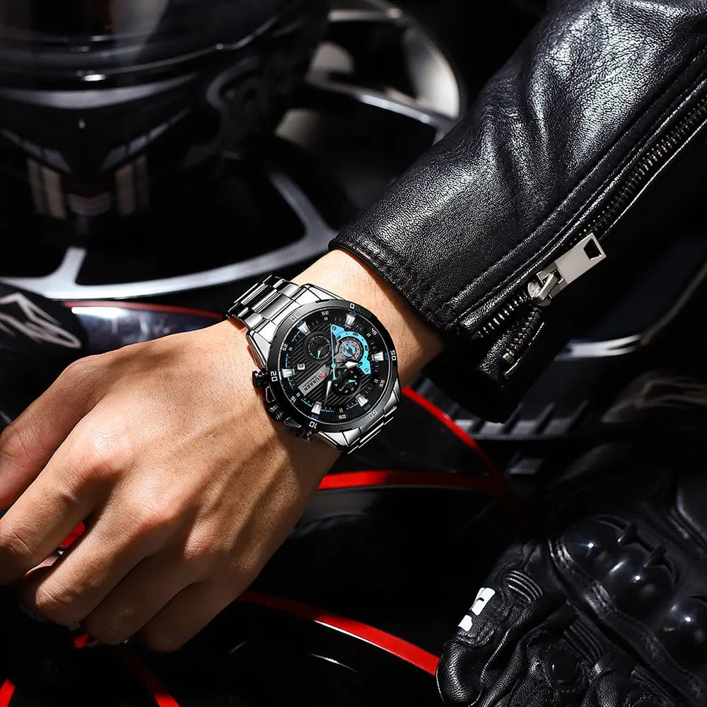 Relógio curren Chronograph -usedleon Usedleon