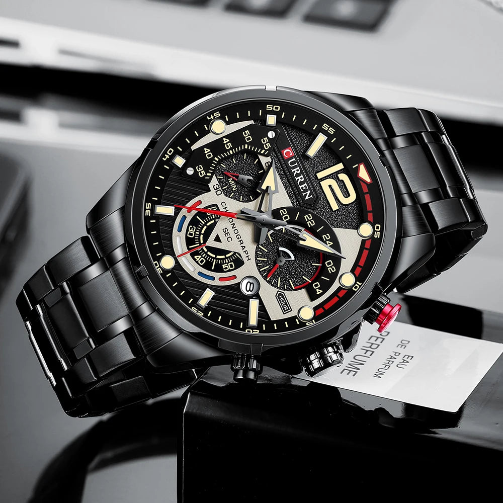 Relógio curren Chronograph- usedleon Usedleon