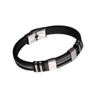 Pulseira Masculina Premium Cyber Mesh – Silicone e Aço Inoxidável Usedleon