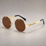 Dourado com Lentes Marrom-Chá
