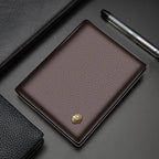 LAORENTOU Men Genuine Leather Wallet Small Card Holder Wallet Gift for Husband,  Boyfriend Usedleon