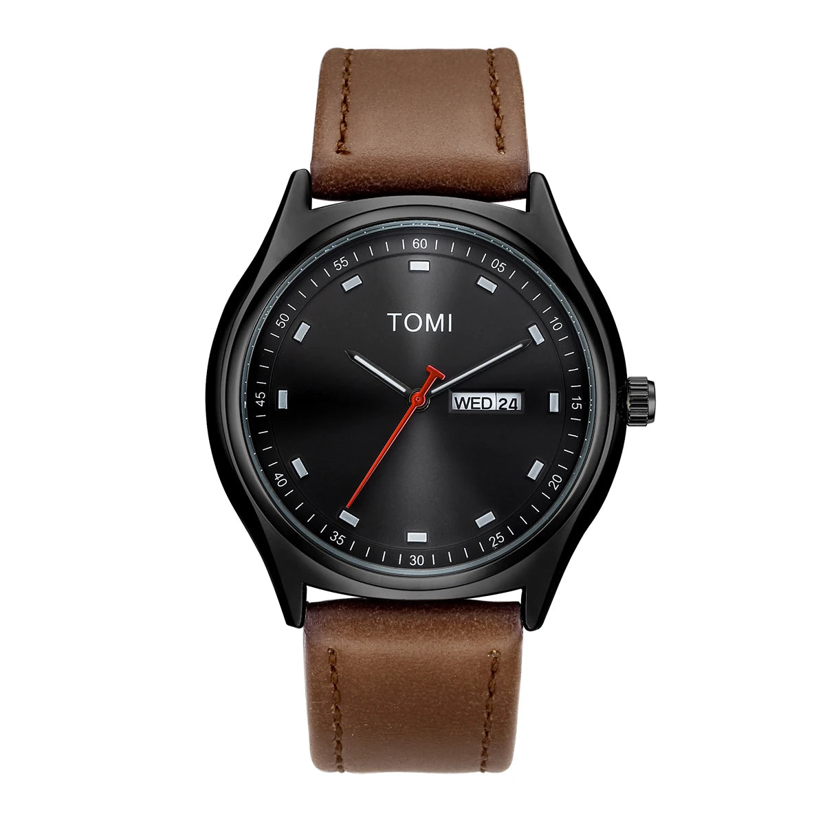 TOMI Minimalist Men's Watch Business Casual Men's And Women's Quartz Watch Fashionable And Versatile Calendar Quartz Watch Usedleon