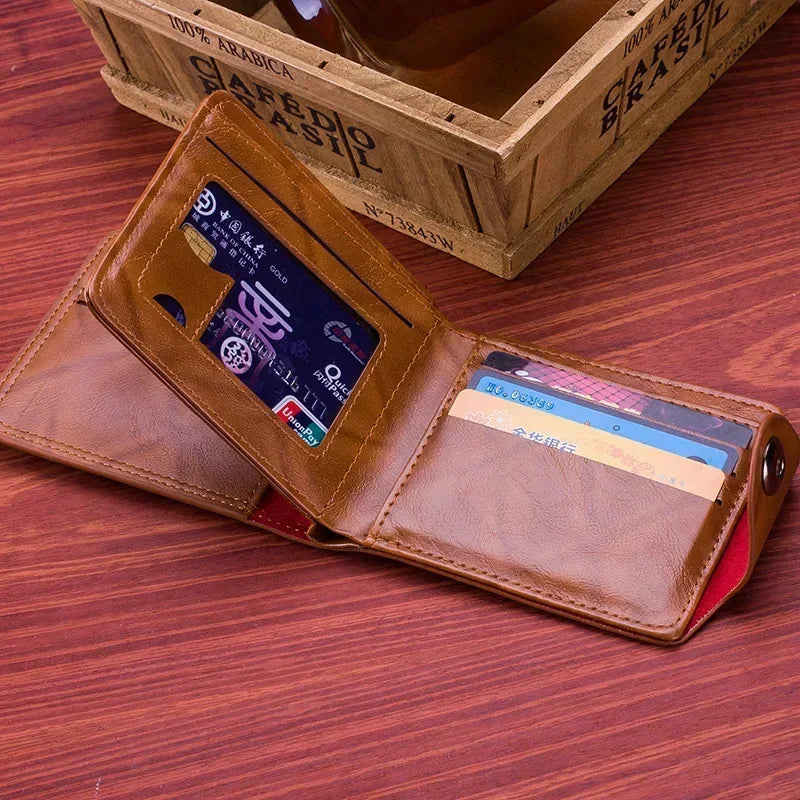 Fashion Wallets With 100 US Dollar Pattern Wallet Male Leather Photo Card Holder Large Capacity Usedleon