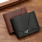 Men's Slim Money Clip Wallet Credit Card ID Holder Casual Male Leather Short Multi Card Holder Purses Business Man Bifold Wallet Usedleon
