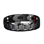 1pc men's magnetic titanium alloy bracelet - Ideal Father's Day gift, detachable hexagonal wide magnetic bead bracelet Usedleon