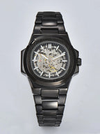 LONGLUX HOT SALE automatic mechanical men watch wholesale no logo waterproof skeleton business  stainless steel gift watch Usedleon