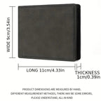 2025 New Wallet Men Short Dollar Clip Zipper Simple Soft Leather Lightweight Usedleon
