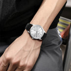 TOMI Fashion Men's Two Pin Half Belt Watch Casual and Minimalist Men's Quartz Watch Usedleon