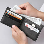 2025 New Wallet Men Short Dollar Clip Zipper Simple Soft Leather Lightweight Usedleon