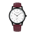 TOMI Fashion Men's Two Pin Half Belt Watch Casual and Minimalist Men's Quartz Watch Usedleon