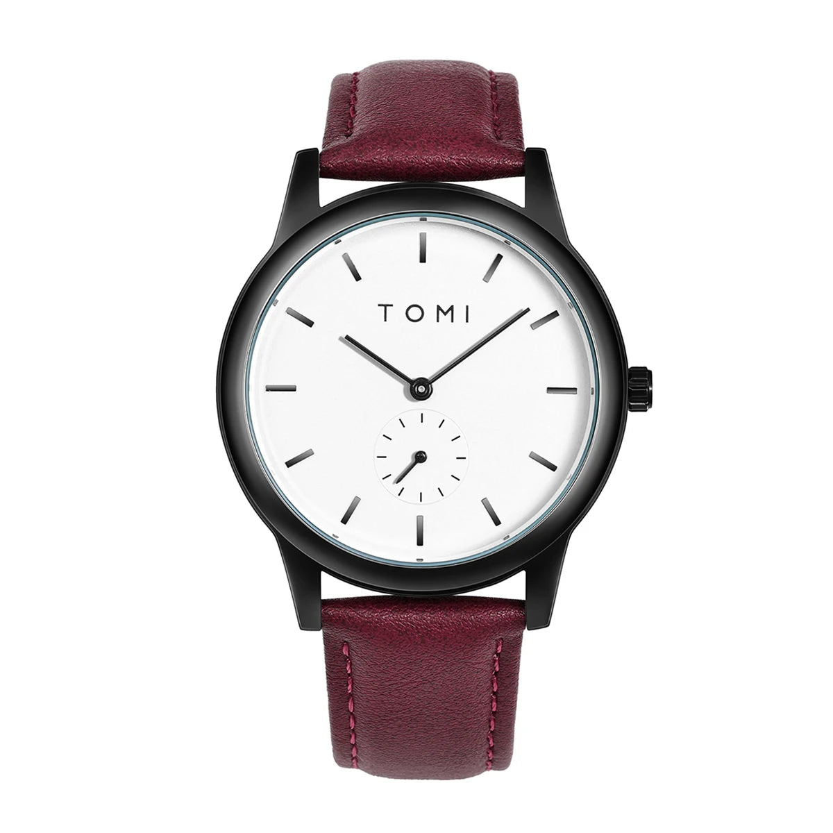 TOMI Fashion Men's Two Pin Half Belt Watch Casual and Minimalist Men's Quartz Watch Usedleon