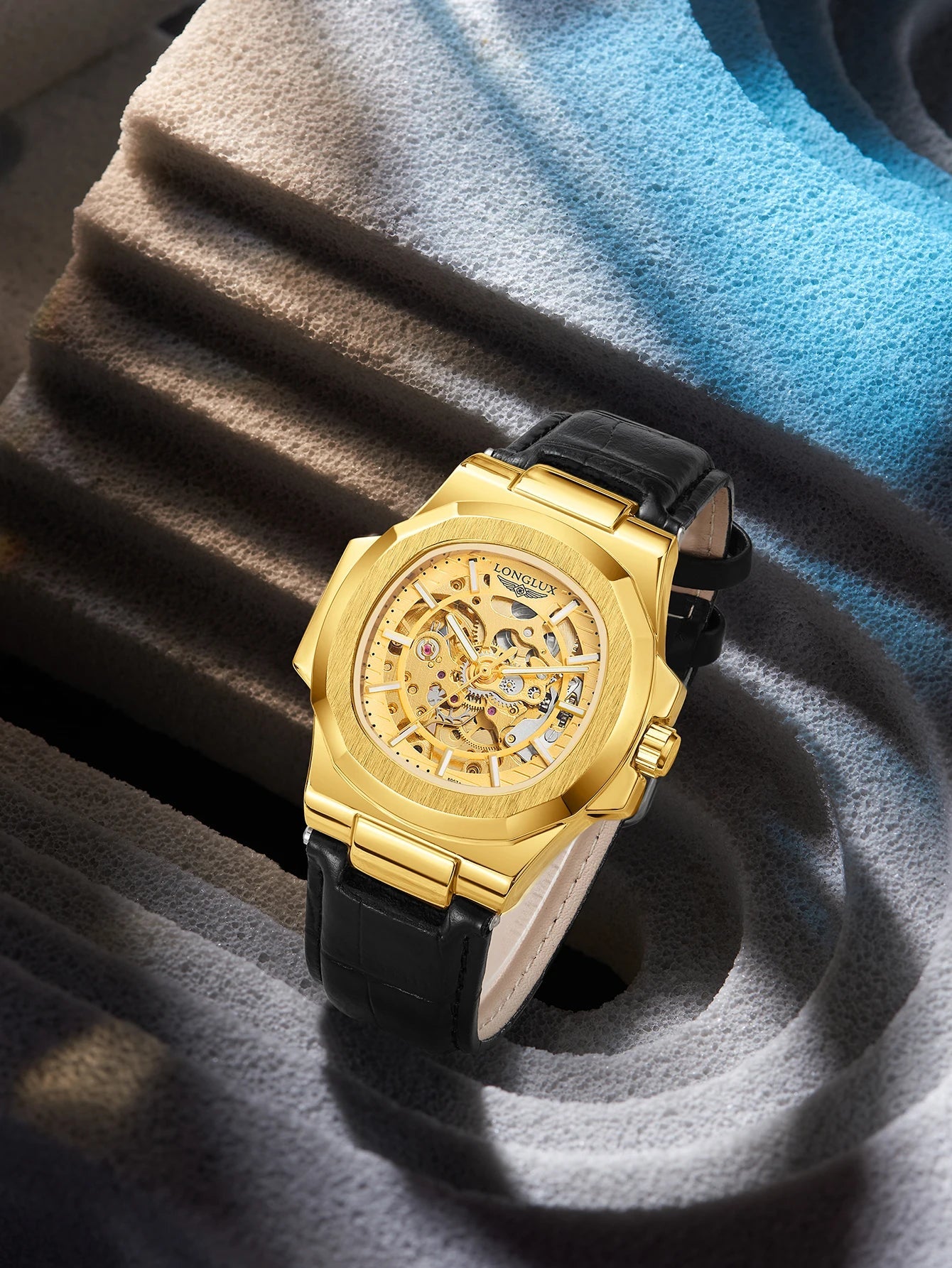 Relógio pulseira de couro Engine Usedleon