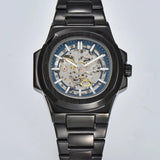 LONGLUX HOT SALE automatic mechanical men watch wholesale no logo waterproof skeleton business  stainless steel gift watch