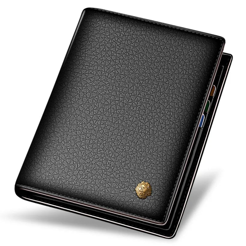 LAORENTOU Men Genuine Leather Wallet Small Card Holder Wallet Gift for Husband,  Boyfriend Usedleon