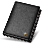 LAORENTOU Men Genuine Leather Wallet Small Card Holder Wallet Gift for Husband,  Boyfriend Usedleon