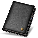 LAORENTOU Men Genuine Leather Wallet Small Card Holder Wallet Gift for Husband,  Boyfriend