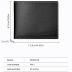Pu Leather Men Short Wallet Thin Style Folding Young Men Credit Card Holder Wallet Usedleon