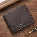 Men's Slim Money Clip Wallet Credit Card ID Holder Casual Male Leather Short Multi Card Holder Purses Business Man Bifold Wallet Usedleon