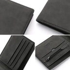 2025 New Wallet Men Short Dollar Clip Zipper Simple Soft Leather Lightweight Usedleon