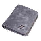 New Men Wallets Credit Card/ID Holder Vintage Brand Male Wallet High Quality PU Leather Photo Holder Foldable Short Men Purse Usedleon