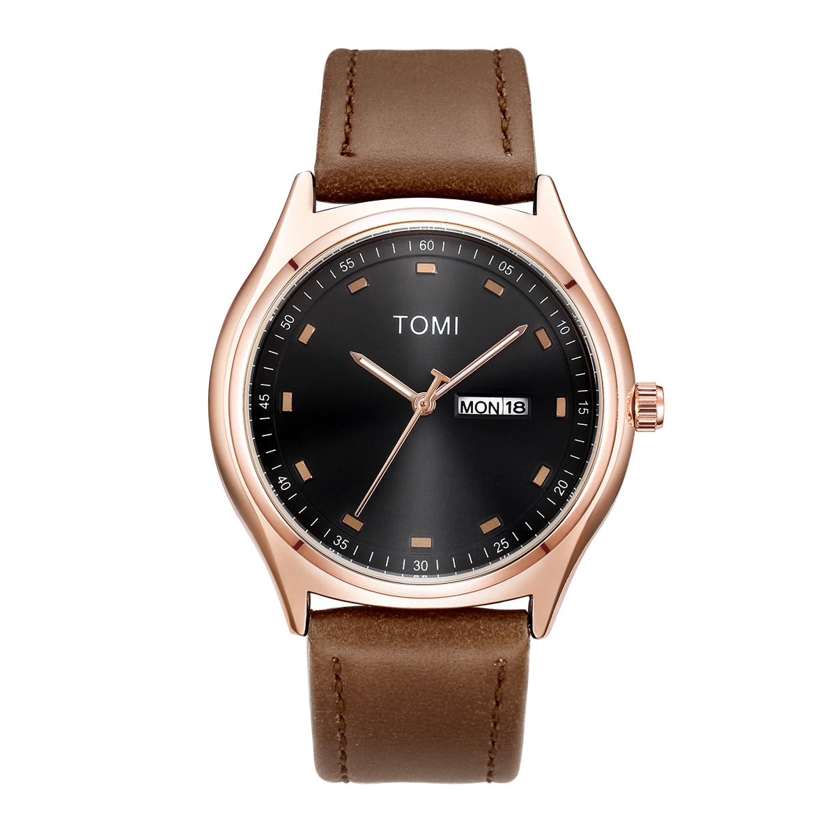TOMI Minimalist Men's Watch Business Casual Men's And Women's Quartz Watch Fashionable And Versatile Calendar Quartz Watch Usedleon
