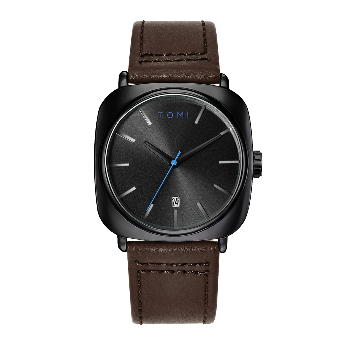 TOMI Men's Fashion Business Design Watch Square Small Disc Watch High Quality Minimalist Design Elegant Men's Watch Quartz Watch Usedleon