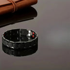 1pc men's magnetic titanium alloy bracelet - Ideal Father's Day gift, detachable hexagonal wide magnetic bead bracelet Usedleon