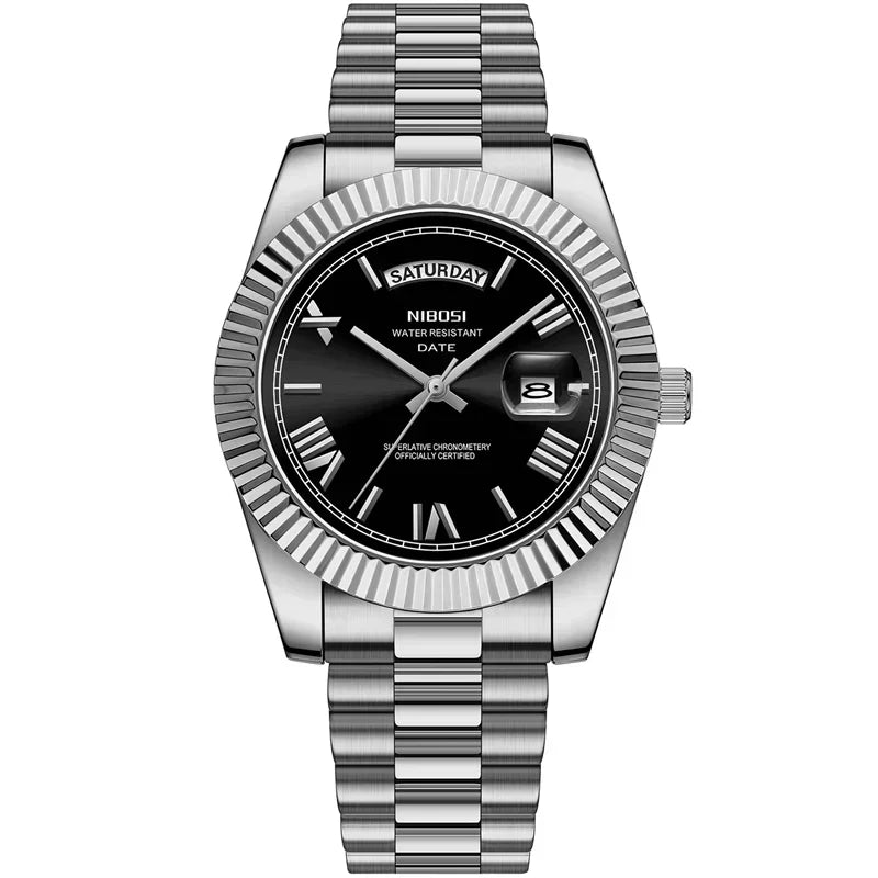 NIBOSI Luxury Men Quartz Watch Waterproof Date Luminous Wristwatch Sports Stainless Steel Men's Watches Male Clock Reloj Hombre Usedleon