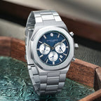 SAPPHERO Men's watch Stainless steel Waterproof men's watch Chronograph Business men's watch best gift clock Usedleon