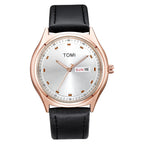 TOMI Minimalist Men's Watch Business Casual Men's And Women's Quartz Watch Fashionable And Versatile Calendar Quartz Watch Usedleon