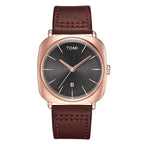 TOMI Men's Fashion Business Design Watch Square Small Disc Watch High Quality Minimalist Design Elegant Men's Watch Quartz Watch Usedleon