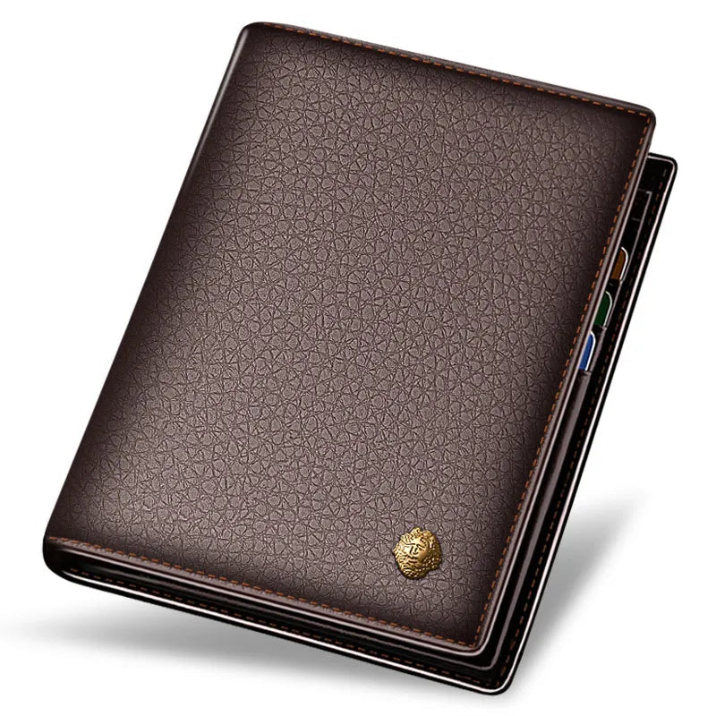 LAORENTOU Men Genuine Leather Wallet Small Card Holder Wallet Gift for Husband,  Boyfriend Usedleon
