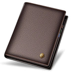LAORENTOU Men Genuine Leather Wallet Small Card Holder Wallet Gift for Husband,  Boyfriend Usedleon