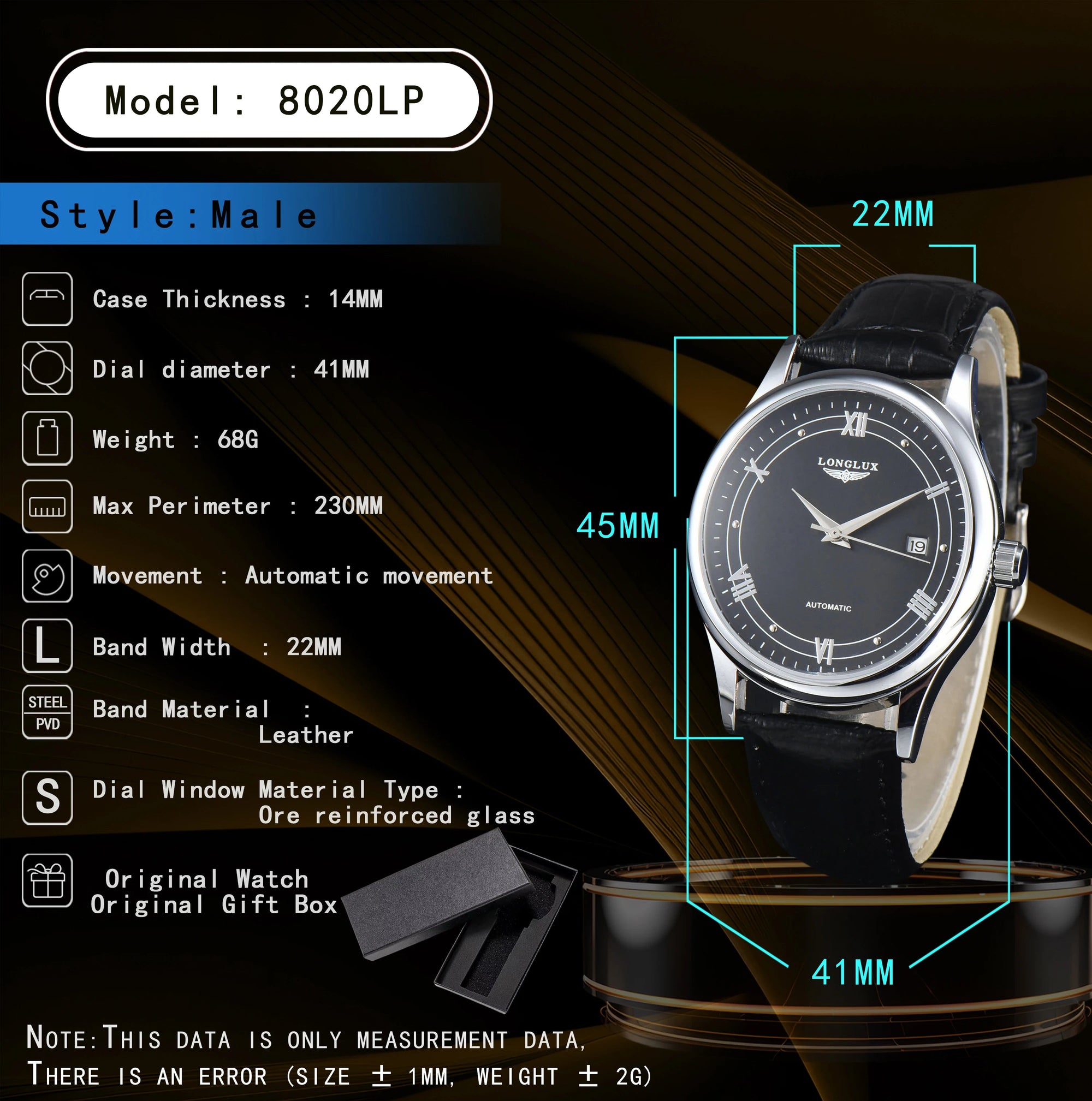 Relogio Longlux automatico versatil-usedleon Usedleon